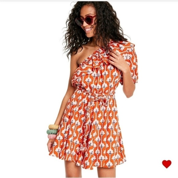 RHODE x Target Women's Large Lotus Floral Print One Shoulder Mini Dress XS - Picture 1 of 9